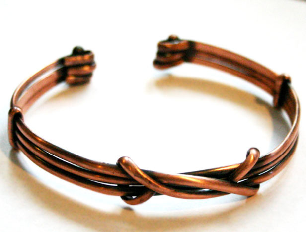 handmade copper arm band